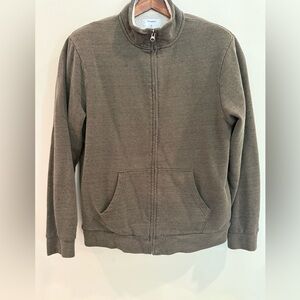 Old Navy Sherpa Lined Zip Hoodie Men’s XL Brown Fleece Jacket Cozy